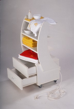 Nástrojový vozík široký so šuflíkom